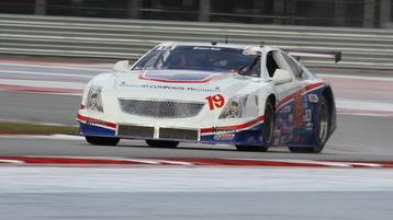 Trans Am practice at COTA limited in wet weather.  